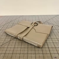 Image 1 of Medium Taupe Leather Wrap Journal