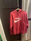 XL CRIMSON CHAMPION HOMO/NIKE HOODIE