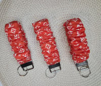 Image 2 of Scrunchie “Inspired” Wristlet keychain 