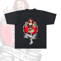 VIXSIN PIN UP 'ABSOLUTE MENACE' T SHIRT