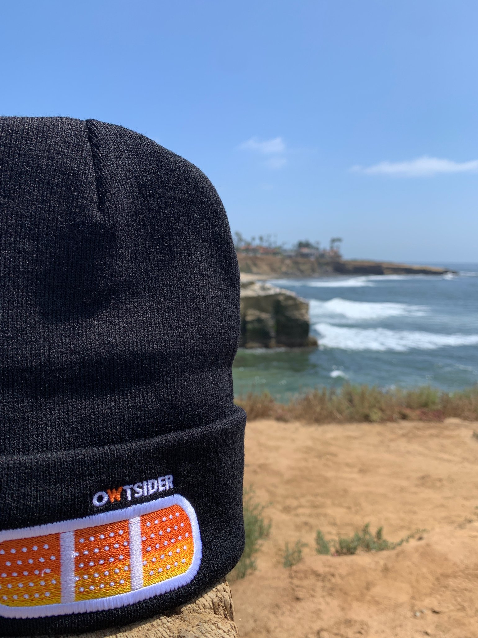 Image of Sunset logo beanie