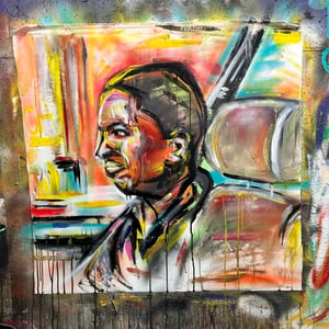 IM ABOUT TO BE ON SOME REAL MURDER SHIT A ORIGINAL PAINTING - 30x30"