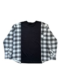 Image 2 of T-shirt noir manche chemise #9