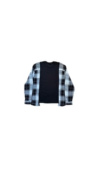 Image 3 of T-shirt noir manche chemise #10