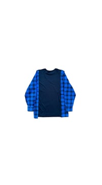 Image 3 of T-shirt noir manche chemise #11