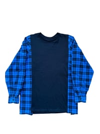 Image 2 of T-shirt noir manche chemise #11