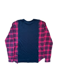 Image 4 of T-shirt noir manche chemise #12
