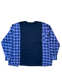 Image 2 of T-shirt noir manche chemise #13
