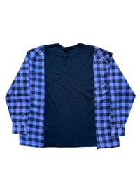 Image 4 of T-shirt noir manche chemise #13