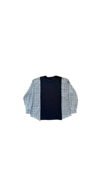 Image 3 of T-shirt noir manche chemise #14