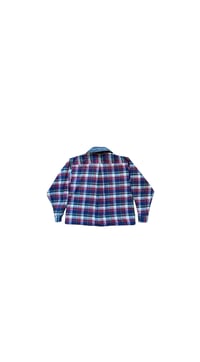 Image 6 of Chemise crop avec col en denim 