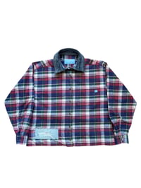 Image 2 of Chemise crop avec col en denim 