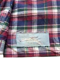 Image 3 of Chemise crop avec col en denim 