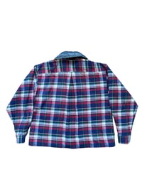 Image 7 of Chemise crop avec col en denim 