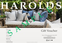 Harolds Gift Voucher