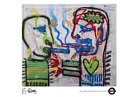 Image 1 of A3 Giclée Art Print — TWO CANARY… — collaboration with Lisa Stewart and Marc Craig