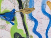 Image 3 of A3 Giclée Art Print — TWO CANARY… — collaboration with Lisa Stewart and Marc Craig