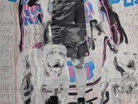 Image 2 of A3 Giclée Art Print — MIND, FLOW, LETS GO — collaboration with Pixel Punks and Marc Craig