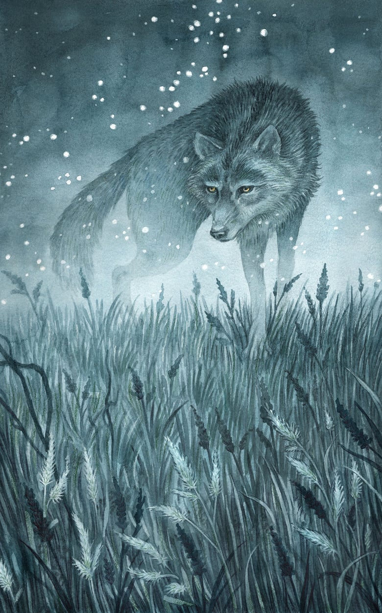 Image of 'The Shadow Wolf' Original artwork by Adam Oehlers 