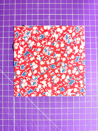Image 1 of 6” feedsack square
