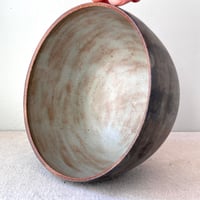 Image 2 of a rustic sage dot bowl