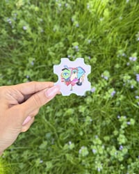 Image 2 of Peaches Puzzle Sticker