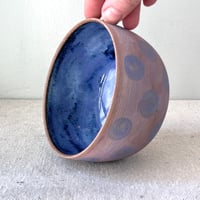 Image 2 of a dot bowl: pastel periwinkle