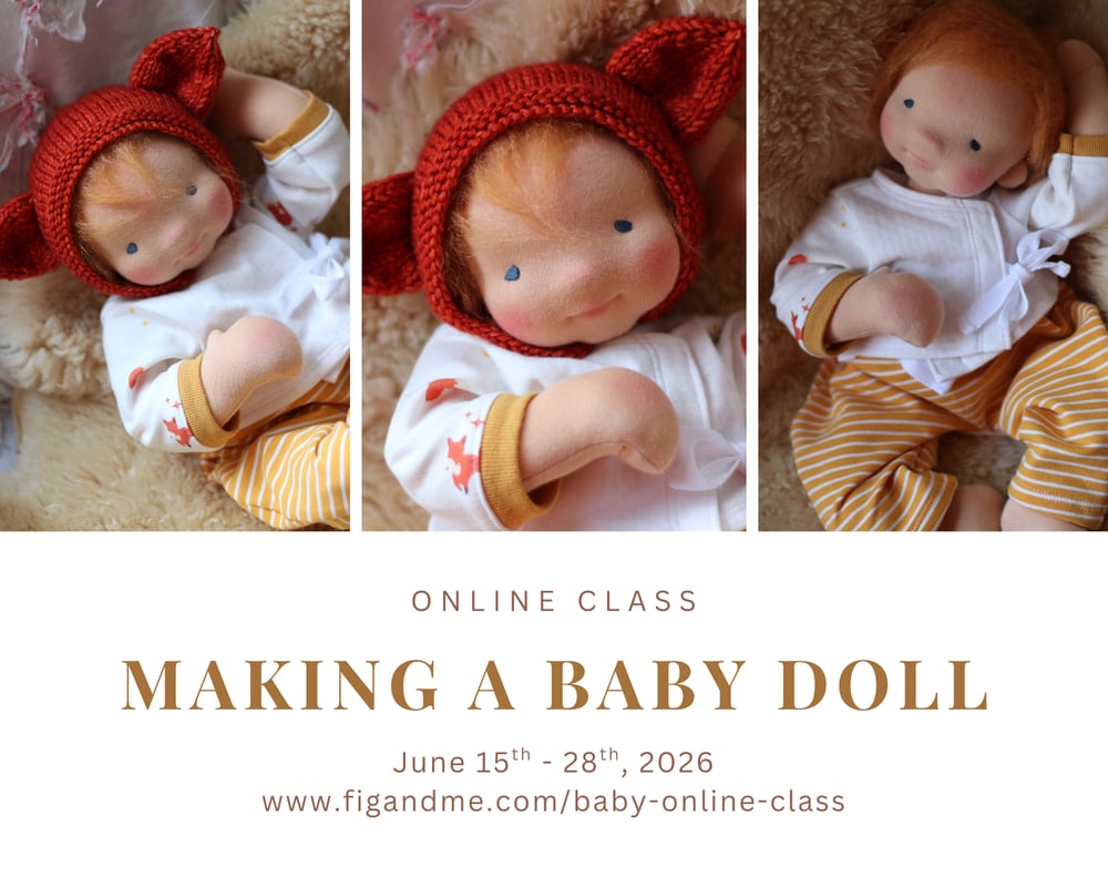 Image of Making a Baby Doll with Fig and Me - Online Class