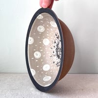 Image 2 of a sunflower dot bowl