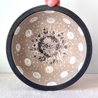 Image 1 of a sunflower dot bowl