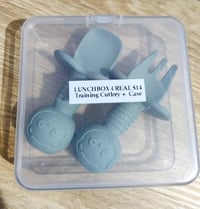 Image 11 of Silicone training cutlery spoon fork and travel case various colours