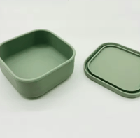 Image 5 of Silicone Square Container Lunchbox Various Colours