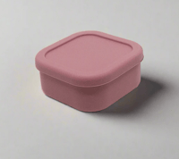 Image 3 of Silicone Square Container Lunchbox Various Colours