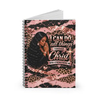 Image 2 of Christian Prayer Notebook — "I Can Do All Things Through Christ" Spiral Journal