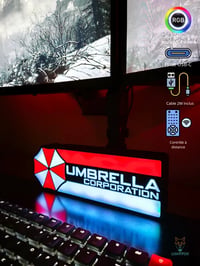 Image 4 of Lampe LED 3D Umbrella Corporation – Décoration Gaming RGB | Lightfox