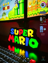 Image 4 of Lampe LED 3D Super Mario – Décoration Gaming RGB | Lightfox