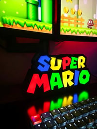 Image 1 of Lampe LED 3D Super Mario – Décoration Gaming RGB | Lightfox