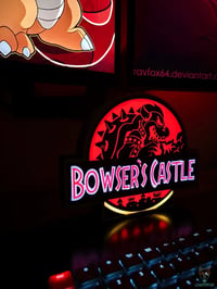 Image 1 of Lampe LED 3D Bowser Castle – Décoration Gaming RGB | Lightfox