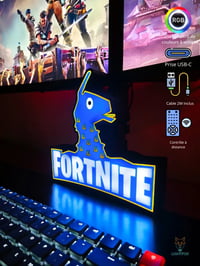 Image 4 of  Lampe LED 3D Fortnite – Décoration Gaming RGB | Lightfox