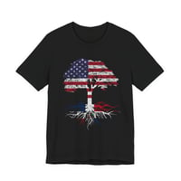Image 1 of Patriotic Tree of Life Roots T-Shirt 