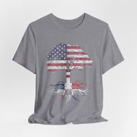 Image 7 of Patriotic Tree of Life Roots T-Shirt 