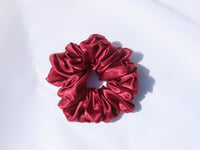 Image 1 of  Burgundy satin