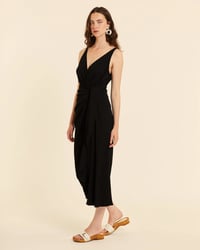 Image 2 of Vestido cruzado negro