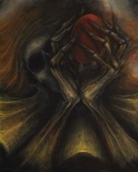 Image 2 of Devil's Egg - version #1, unused/rejected painting from "Sorcery: Contested Realm"