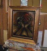 Image 4 of Devil's Egg - version #1, unused/rejected painting from "Sorcery: Contested Realm"
