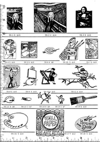 Image 1 of Paint & Art Rubber Stamps P59