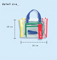 Image 3 of Personalized Clear PVC Tote Bag - (Pre-Order)