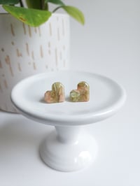 Image 1 of Moss Meadows Marble Geometric Hearts