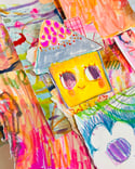 Lil house -painted papers 