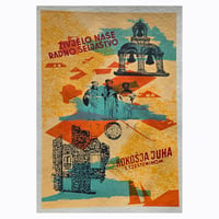 Ragusa - Variable edition screen print on hemp